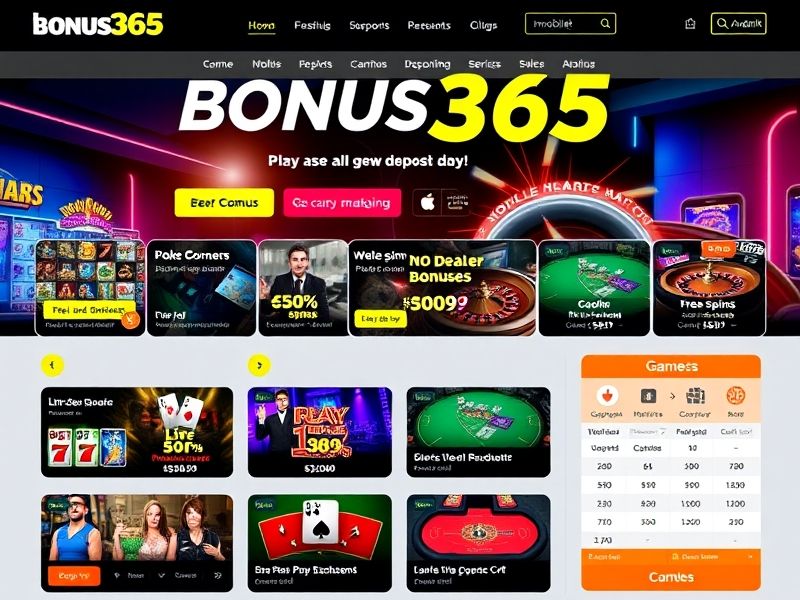 Welcome to bonus365.com – your premier destination for exclusive gambling bonuses, live dealer games, slots, poker, and sports betting. Explore top promotions and expert guides to elevate your gaming experience.